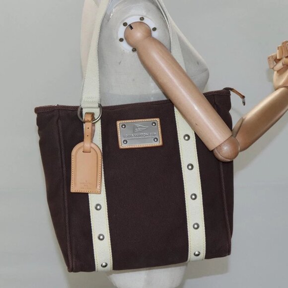 LOUIS VUITTON Cabas MM Antigua Tote Bag Brown - Picture 1 of 16